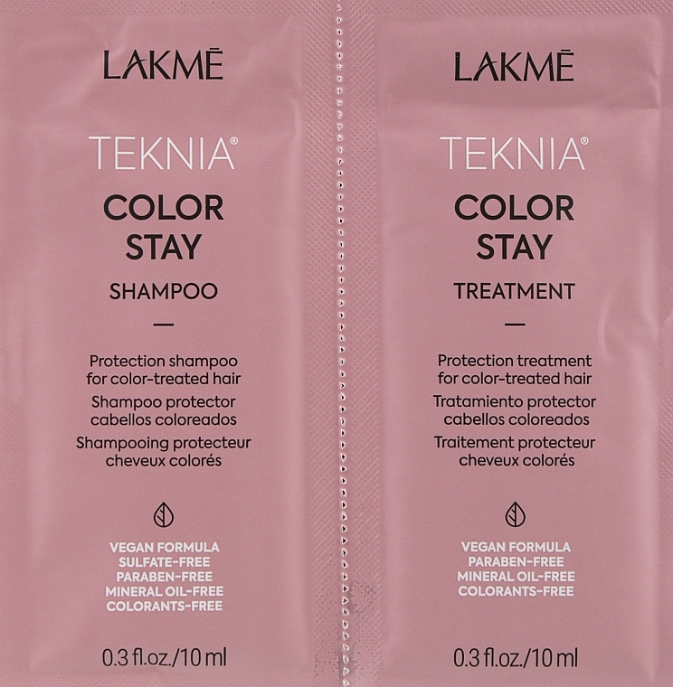 Zestaw próbek - Lakme Teknia Color Stay (sh/10ml + mask/10ml) — Zdjęcie N2