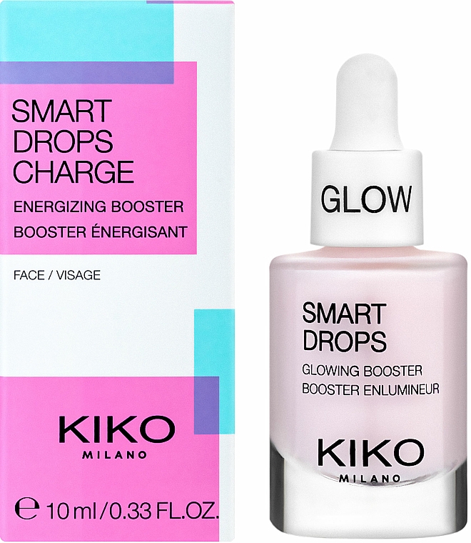 Rozświetlający koncentrat do twarzy - Kiko Milano Smart Drops Glowing Booster — Zdjęcie N2