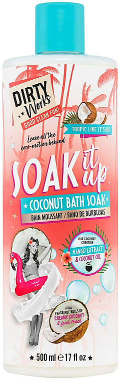 Pianka do kąpieli Kokos - Dirty Works Soak It Up Coconut Bath Soak — Zdjęcie N1