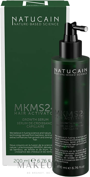 Naturalny aktywator wzrostu włosów - Natucain MKMS24 Hair Activator — Zdjęcie 200 ml