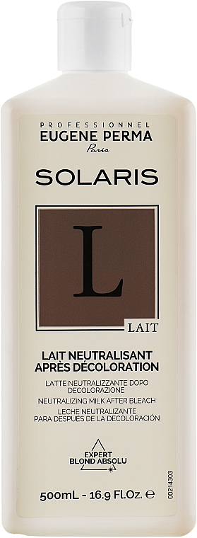 Neutralizujące mleczko do włosów - Eugene Perma Solaris Lait — Zdjęcie N1