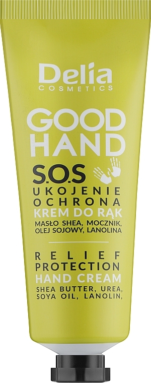 Kojący krem ochronny do rąk - Delia Good Hand S.O.S Relief Protection Hand Cream — Zdjęcie N1