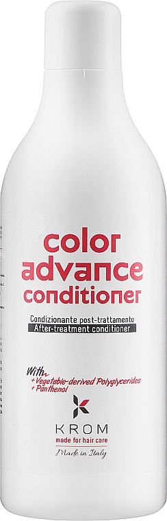 Odżywka pielęgnacyjna z poliglicerydami i pantenolem - Krom Color Advance Conditioner — Zdjęcie N3