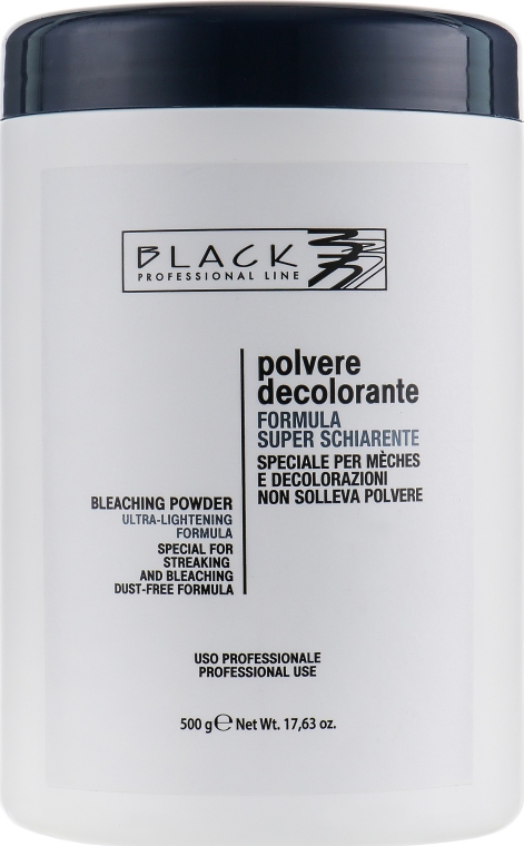 Proszek do rozjaśniania włosów, niebieski (pojemnik) - Black Professional Line Bleaching Powder Blue — Zdjęcie N2