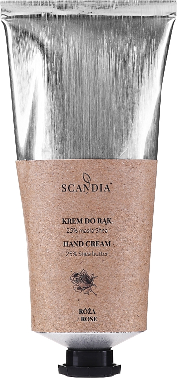 Krem do rąk Róża - Scandia Cosmetics Hand Cream 25% Shea Rose — Zdjęcie N1