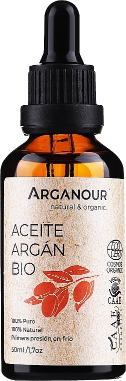 100% olej arganowy z pierwszego tłoczenia na zimno - Arganour 100% Pure Argan Oil — Zdjęcie N1