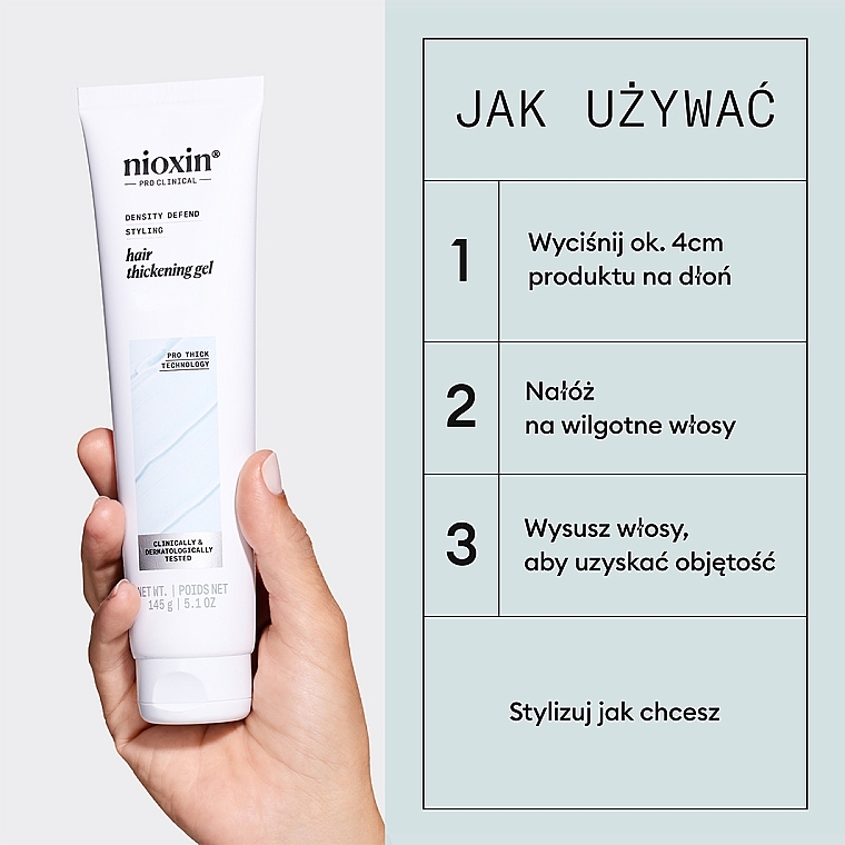 Żel do włosów - Nioxin Pro Clinical Density Defend Hair Thickening Gel — Zdjęcie N5