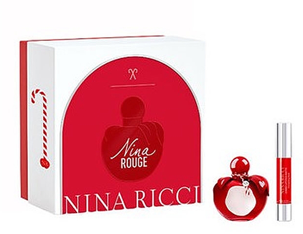 Nina Ricci Nina Rouge - Zestaw (edt/50 ml + lipstick/2.5g) — Zdjęcie N1