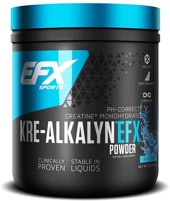 Suplement w proszku Krealkalin, ze smakiem - EFX Sports Kre-Alkalyn EFX Powder Blue Frost — Zdjęcie N2