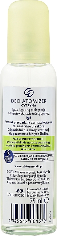 Dezodorant w sprayu Cytrus - CD Deo — Zdjęcie N2