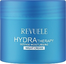Intensywnie nawilżający krem do twarzy na noc - Revuele Hydra Therapy Intense Moisturising Night Cream — Zdjęcie N1