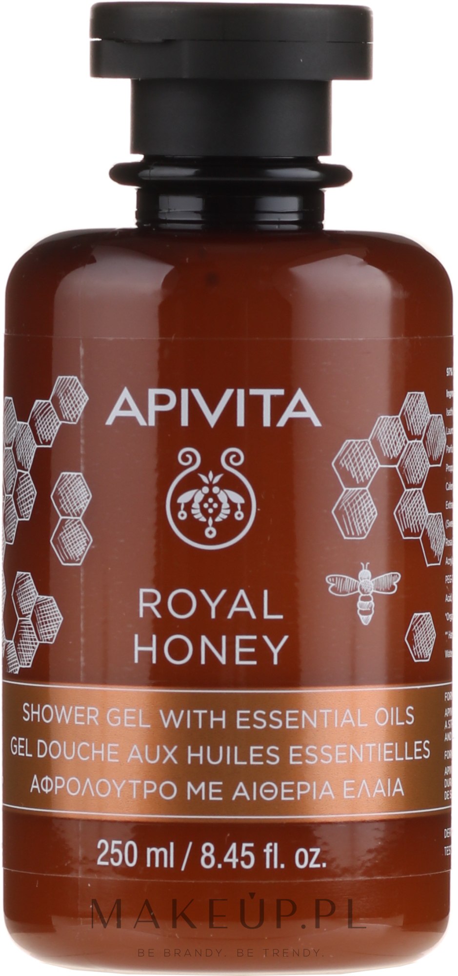Kremowy żel pod prysznic Królewski miód - Apivita Shower Gel Royal Honey — Zdjęcie 250 ml