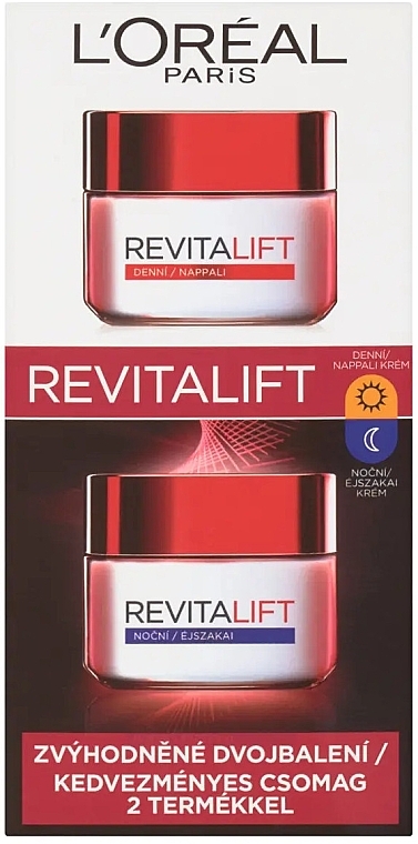 Zestaw - L'Oreal Paris Revitalift Classic Duopack (d/cr/50ml + n/cr/50ml) — Zdjęcie N2