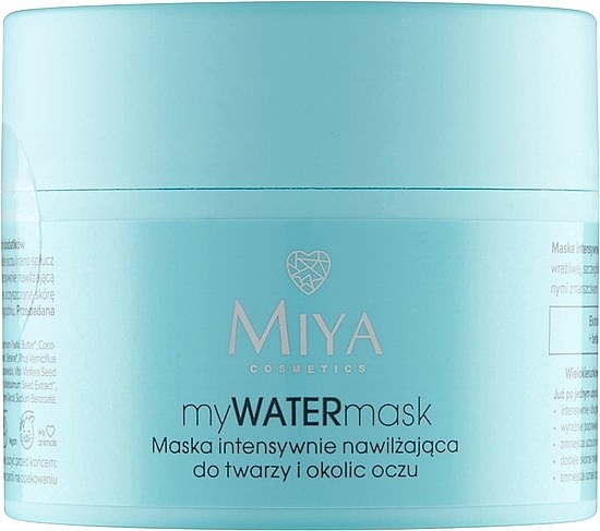 Intensywnie nawilżająca maska do twarzy i oczu - Miya Cosmetics myWATERmask — Zdjęcie N1