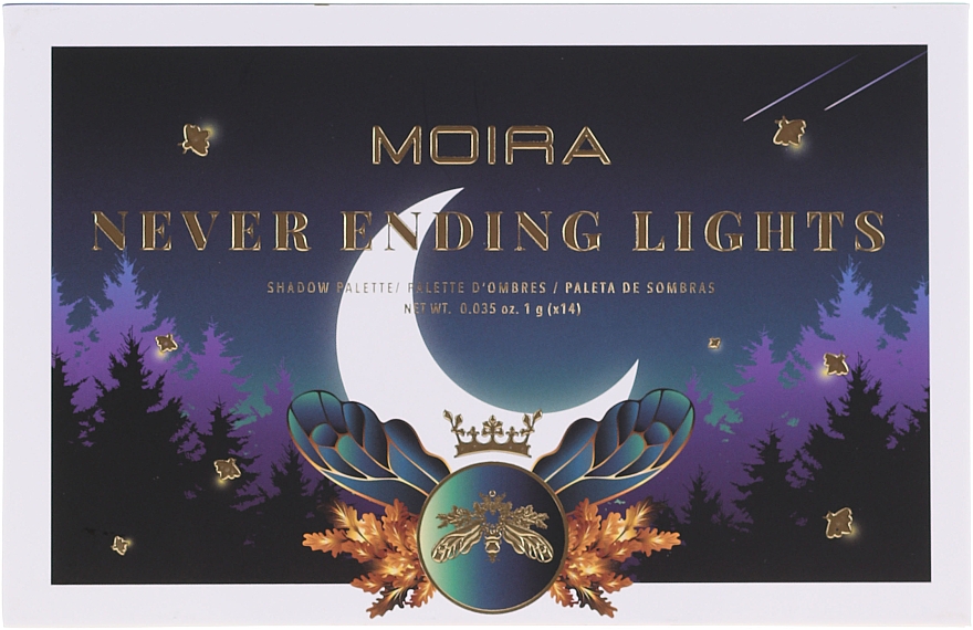 Paleta cieni do powiek - Moira Never Ending Lights Shadow Palette — Zdjęcie N2