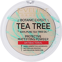 Puder antybakteryjny - Eveline Cosmetics Tea Tree — Zdjęcie N1