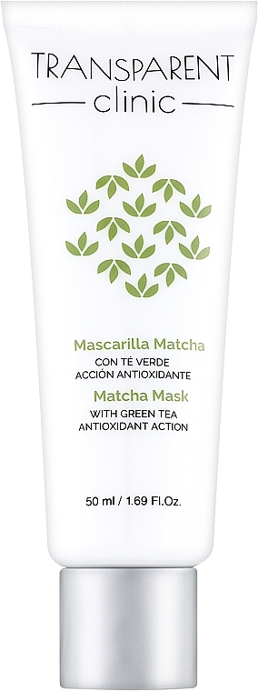 Przeciwstarzeniowa oczyszczająca maska do twarzy z zieloną herbatą - Transparent Clinic Matcha Mask With Green Tea — Zdjęcie N1