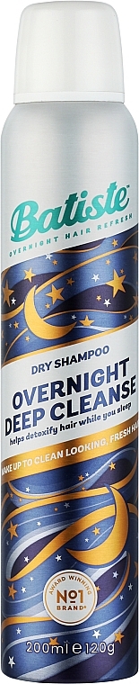 Suchy szampon do włosów - Batiste Overnight Deep Cleanse Dry Shampoo — Zdjęcie N1