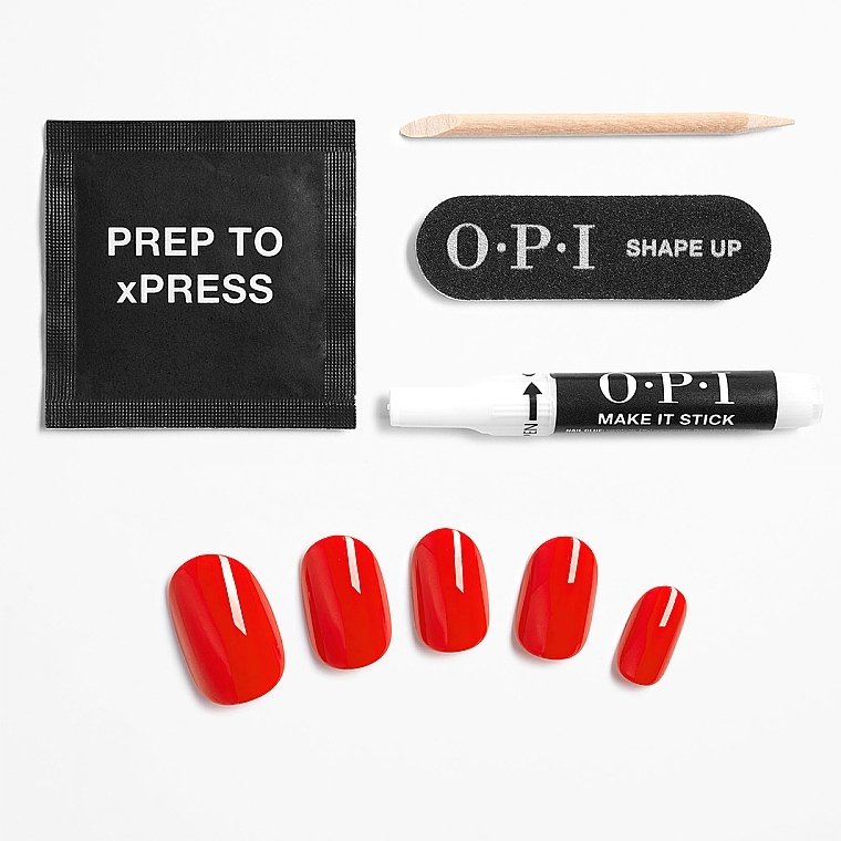 Zestaw sztucznych paznokci - OPI Xpress/On Cajun Shrimp — Zdjęcie N3