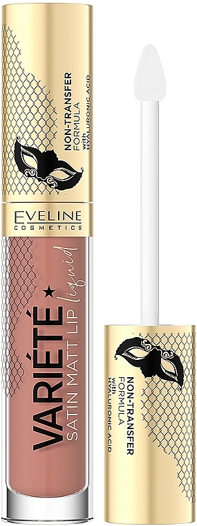Pomadka w płynie - Eveline Cosmetics Variété Satin Matt Lip Liquid Lipstick — Zdjęcie N1
