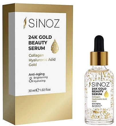 Serum do twarzy z 24-karatowym złotem - Sinoz 24K Gold Beauty Serum — Zdjęcie N1