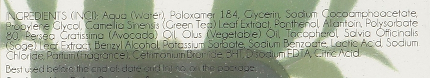 Głęboko oczyszczający płyn micelarny z ekstraktem z zielonej herbaty - Delia Cosmetics Green Tea Extract Micellar Water — Zdjęcie N3