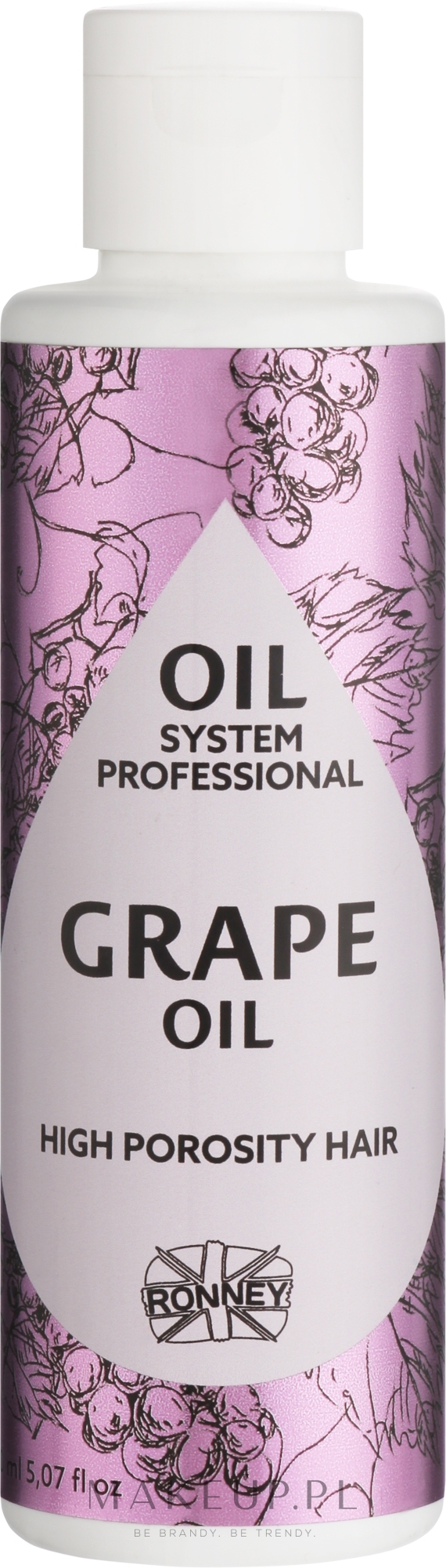 Olejek do włosów wysokoporowatych z olejkiem winogronowym - Ronney Professional Oil System High Porosity Hair Grape Oil — Zdjęcie 150 ml