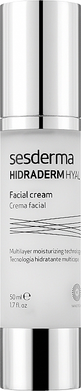 Intensywnie nawilżający krem do twarzy - SesDerma Laboratories Hidraderm Hyal Facial Cream