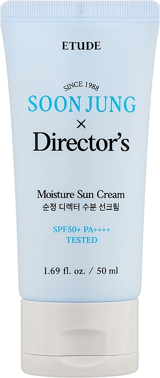 Nawilżający krem przeciwsłoneczny do twarzy - Etude House Soon Jung & Director’s Moisture Sun Cream SPF50+ PA+++ — Zdjęcie N1