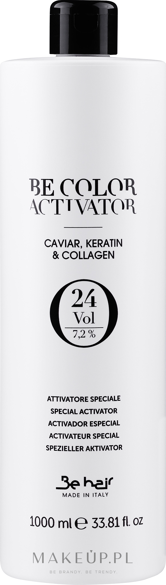 Utleniacz 7,2% - Be Hair Be Color Activator with Caviar Keratin and Collagen — Zdjęcie 1000 ml