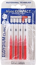 PRZECENA! Szczoteczka międzyzębowa, czerwona 4 szt. - Elgydium Clinic Brushes Mono Compact Red 1,5mm * — Zdjęcie N2