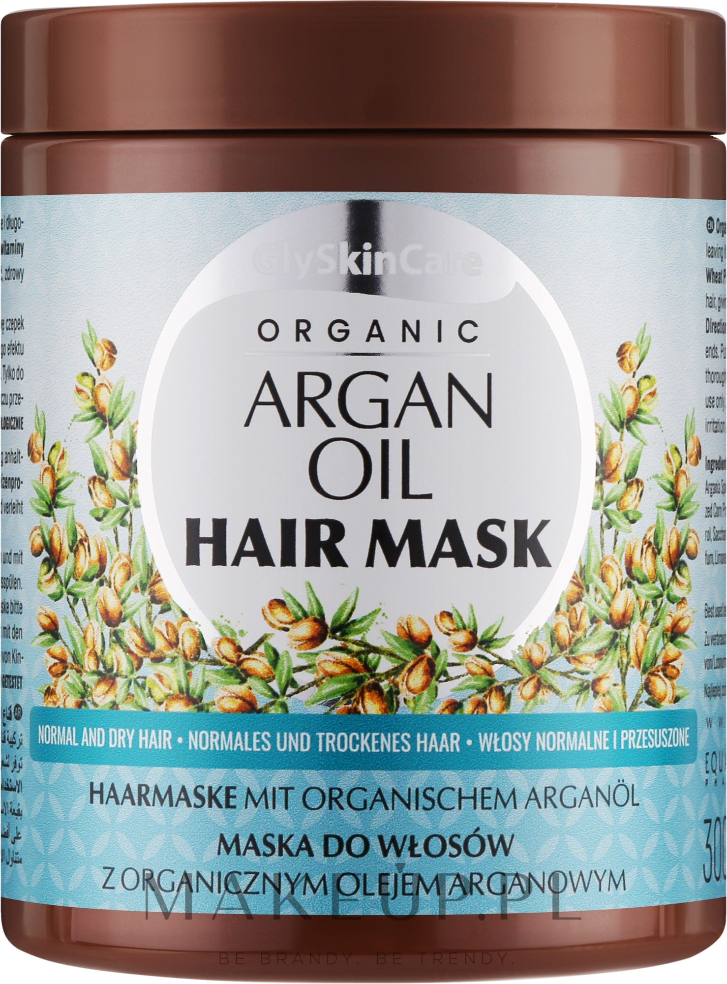 Maska do włosów z organicznym olejem arganowym - GlySkinCare Argan Oil Hair Mask — Zdjęcie 300 ml