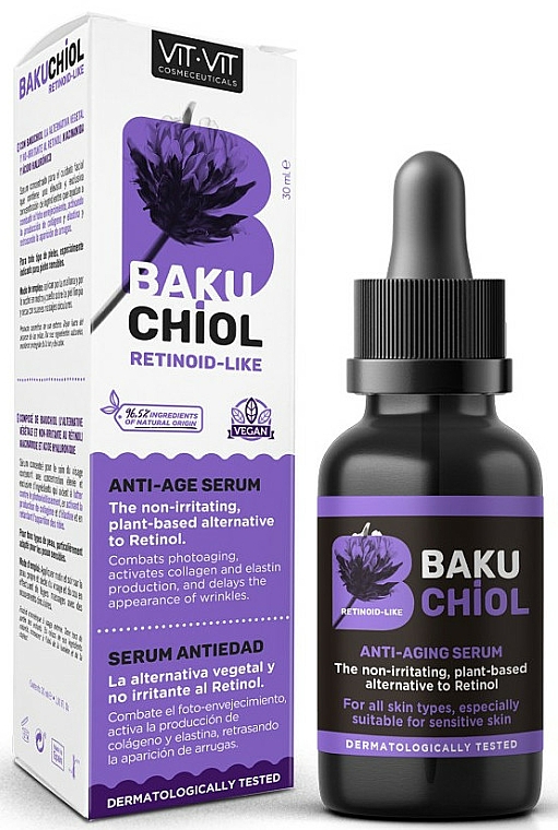 Przeciwstarzeniowe serum do twarzy z bakuchiolem - Diet Esthetic Bakuchiol Serum — Zdjęcie N1