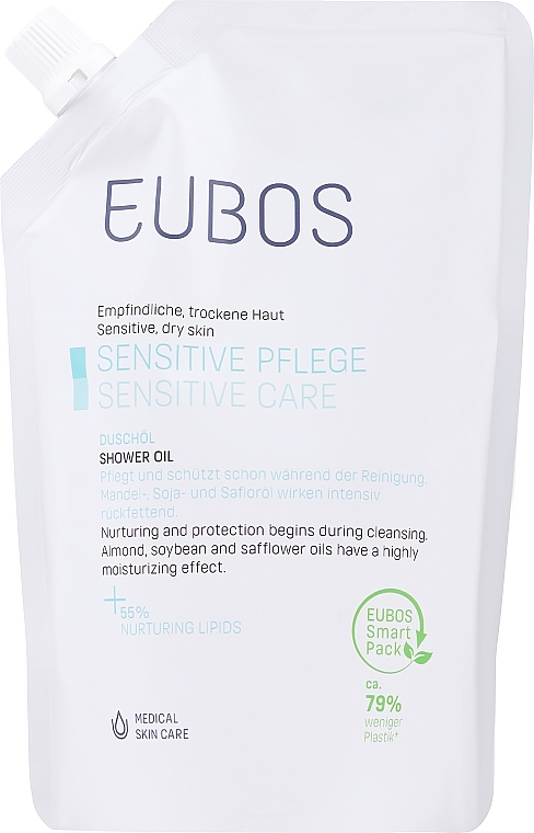 Olejek pod prysznic - Eubos Med Sensitive Skin Shower Oil For Dry & Very Dry Skin Refill (uzupełnienie) — Zdjęcie N1
