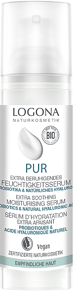 Kojące serum do twarzy z probiotykami - Logona Pur Extra-Soothing Moisture Serum — Zdjęcie N1