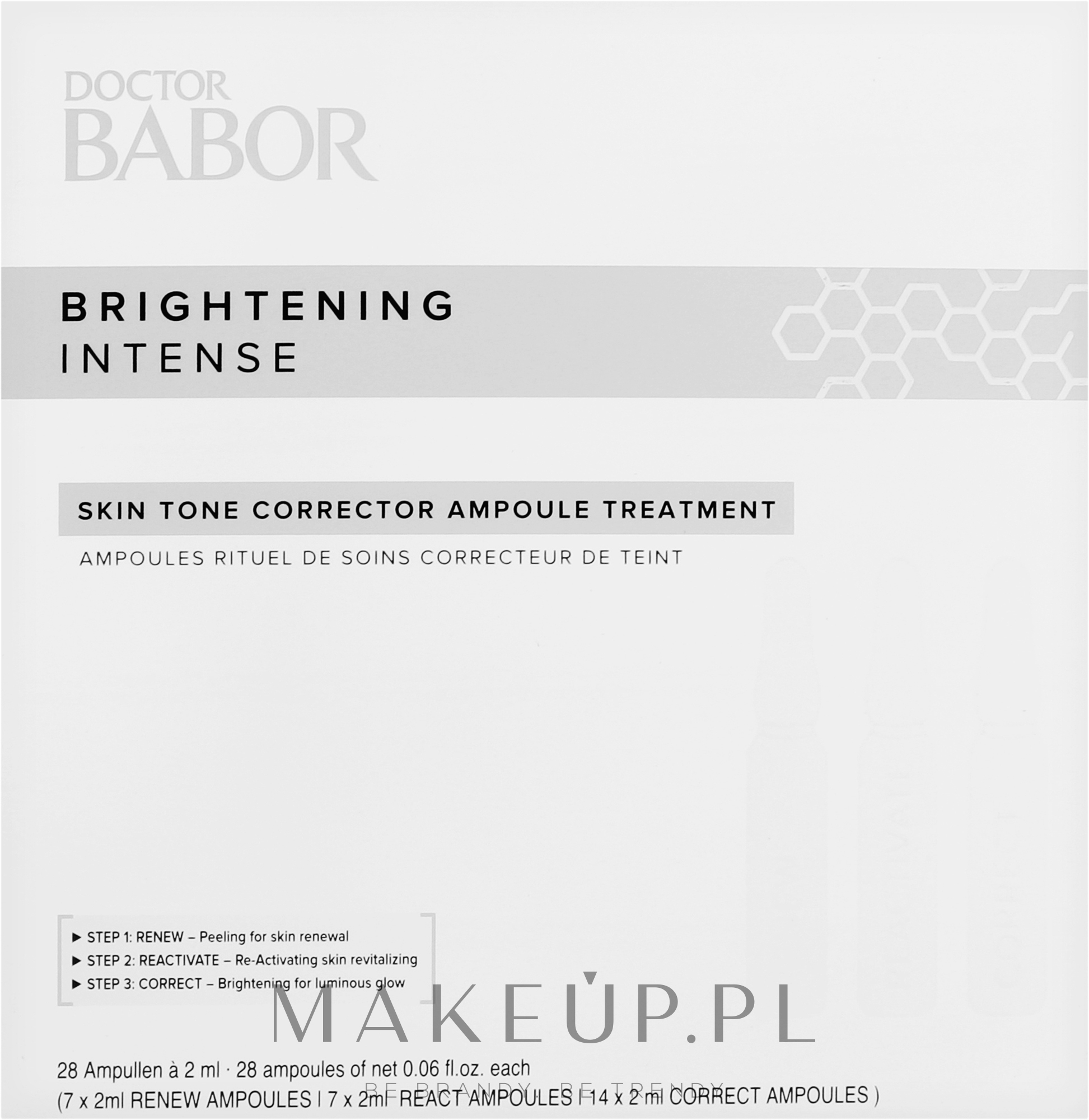 Ampułki korygujące koloryt skóry twarzy - Doctor Babor Brightening Intense Skin Tone Corrector Ampoule Treatment — Zdjęcie 28 x 2 ml
