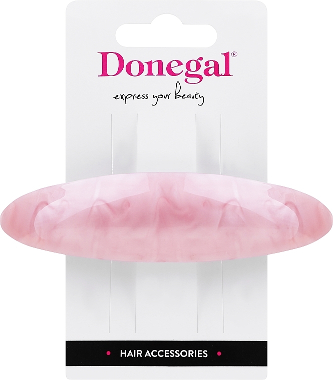 Spinka do włosów z serduszkami, FA-5751, jasny róż - Donegal — Zdjęcie N1