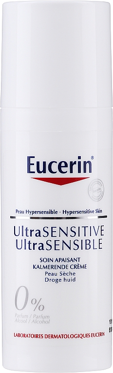 Bogaty krem-esencja na dzień do skóry suchej - Eucerin Ultrasensitive Soothing Cream Dry Skin — Zdjęcie N1