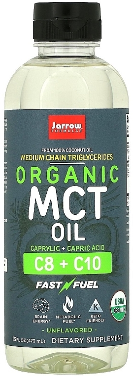 Dodatki do żywności Olej SCT, organiczne - Jarrow Formulas Organic MCT Oil — Zdjęcie N1