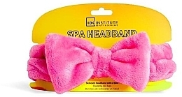 Opaska na głowę, różowa - IDC Institute Neon Spa Headband — Zdjęcie N1