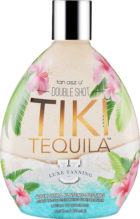 Balsam do solarium do superbrązowej opalenizny, ochrona tatuażu - Tan Incorporated Tiki Tequila 400x Double Shot Luxe Tanning — Zdjęcie N1