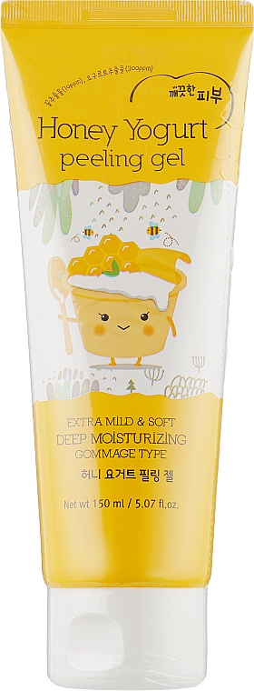 Żelowy peeling do twarzy typu gommage Jogurt miodowy - Esfolio Honey Yogurt Face Peeling Gel Mild & Soft Gommage