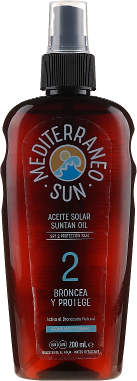 Olejek do opalania SPF 2 - Mediterraneo Sun Suntan Oil — Zdjęcie N1