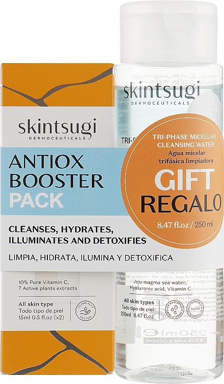 Zestaw - Skintsugi Antiox Booster (serum/30ml + mic/water/250ml) — Zdjęcie N1