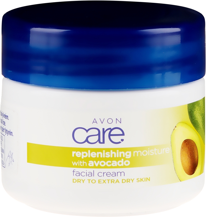 Nawilżający krem do twarzy z olejem z awokado - Avon Care Replenishing Moisturizing Face Cream With Avocado