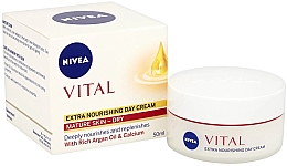 Odżywczy krem do twarzy na dzień - NIVEA Vital Argan & Calcio Extra Nourishing Day Cream — Zdjęcie N1