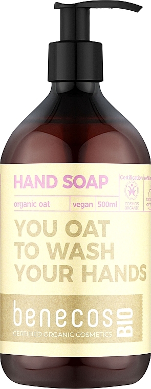 Mydło do rąk - Benecos Hand Soap With Organic Oats — Zdjęcie N1
