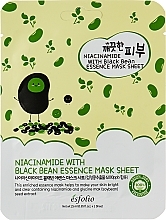 Kup Maska w płachcie do twarzy z niacynamidem i czarną fasolą - Esfolio Pure Skin Niacinamide With Black Bean Essence Mask Sheet