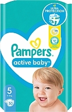 Pampers Active Baby, 5 pieluszek (11-16 kg), 50 szt. - Pampers — Zdjęcie N8