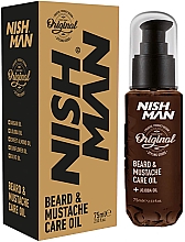 Olejek do brody - Nishman Beard & Moustache Oil — Zdjęcie N1